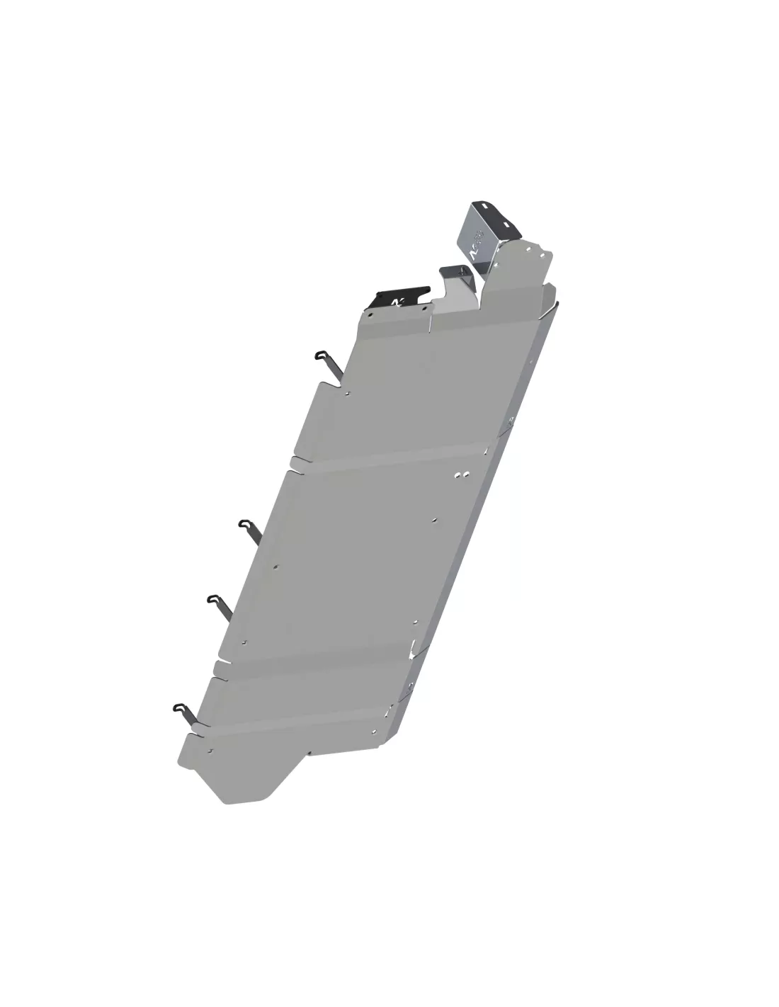 Ski réservoir carburant + adblue + webasto en aluminium de 5mm