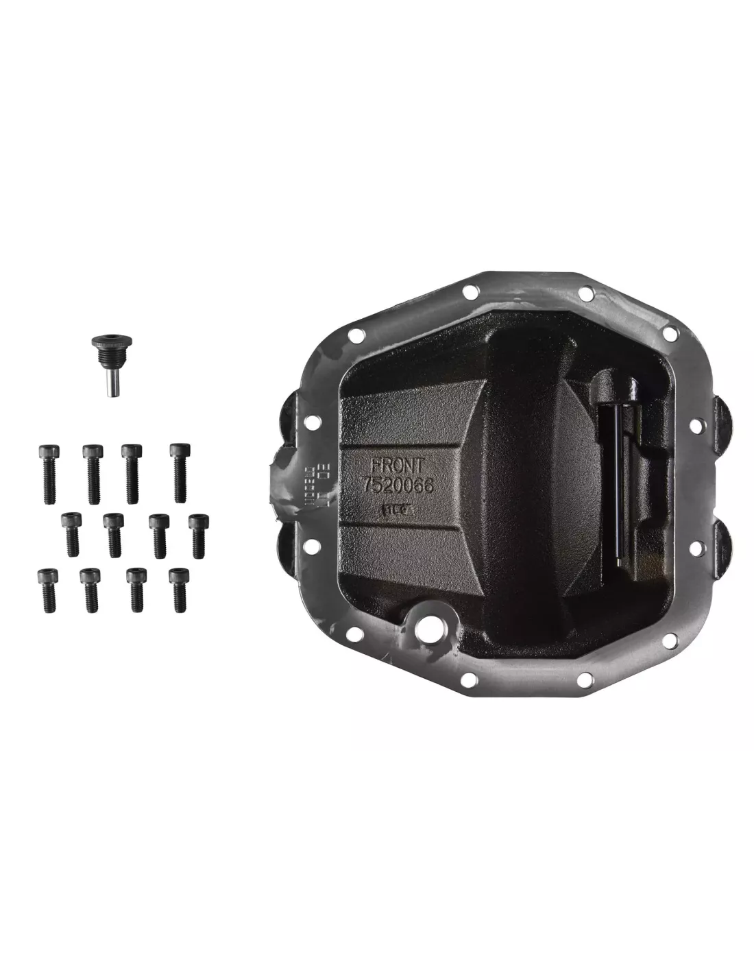 DIFF COVER JL RUBICON FRONT BLACK ARB - accessoire 4x4