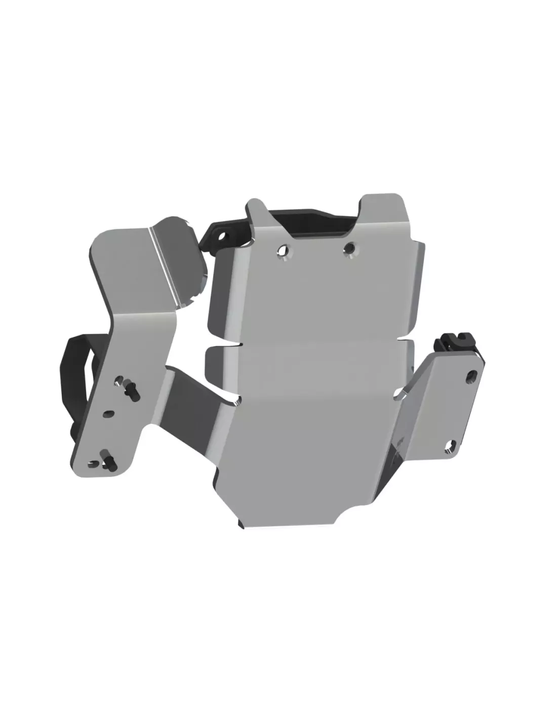 Ski protection nez pont arrière aluminium 8mm Toyota Land Cruiser