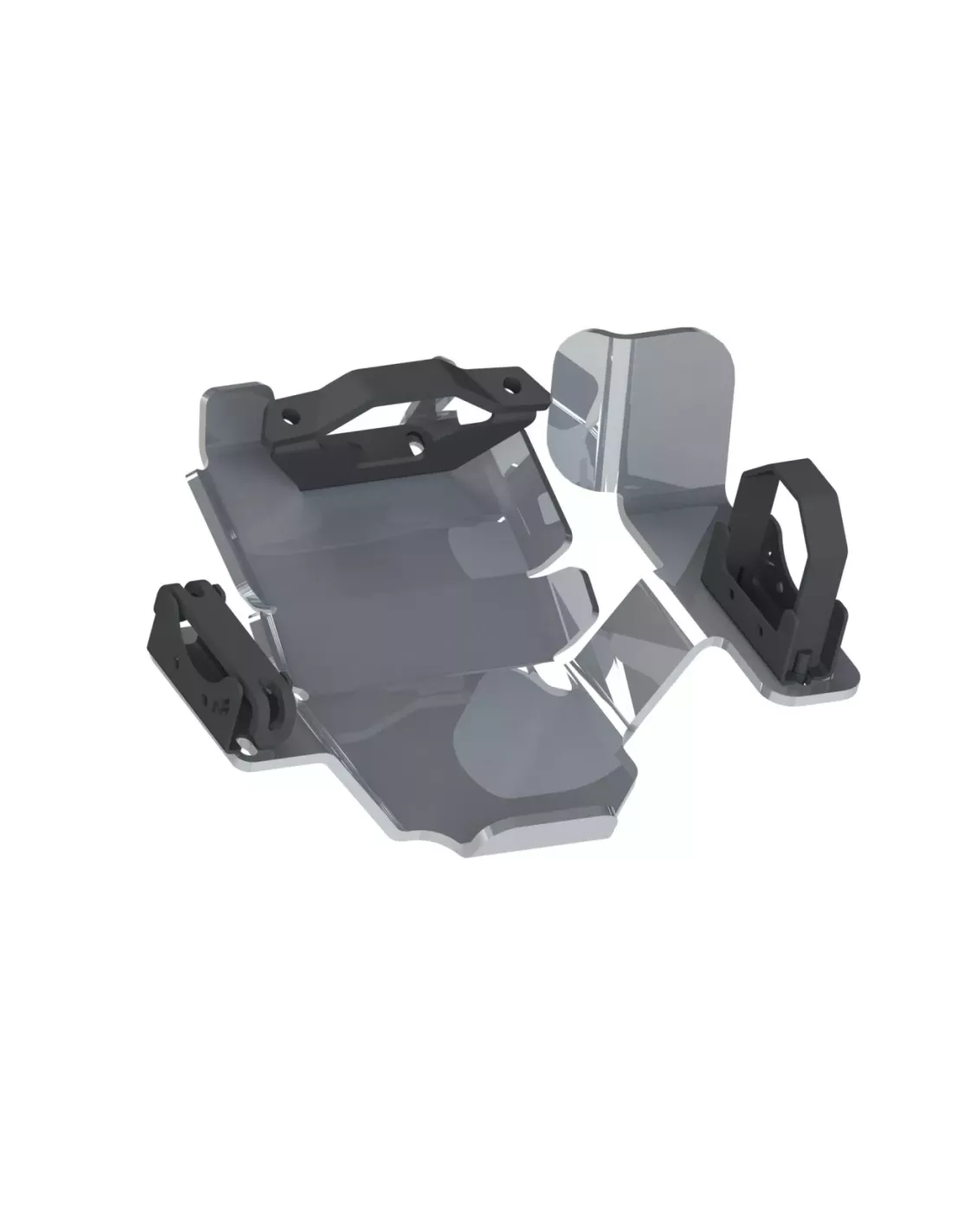 Ski protection nez pont arrière aluminium 8mm Toyota Land Cruiser
