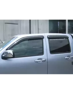 Jeu 4 déflecteurs vitre avant et arrière Isuzu Dmax 2007-2011 AIRPLEX 2
