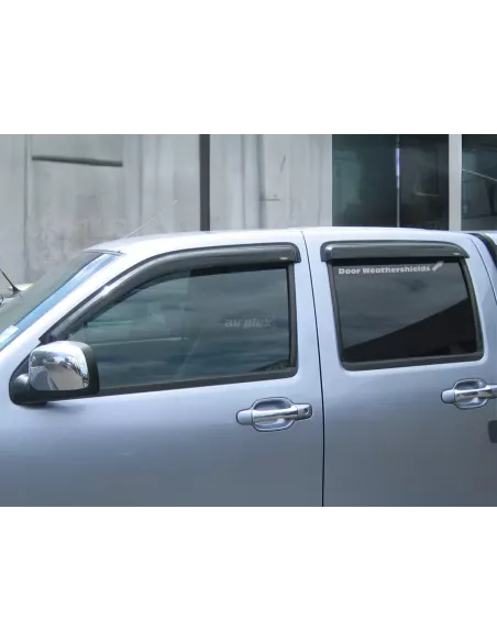 Jeu 4 déflecteurs vitre avant et arrière Isuzu Dmax 2007-2011 AIRPLEX