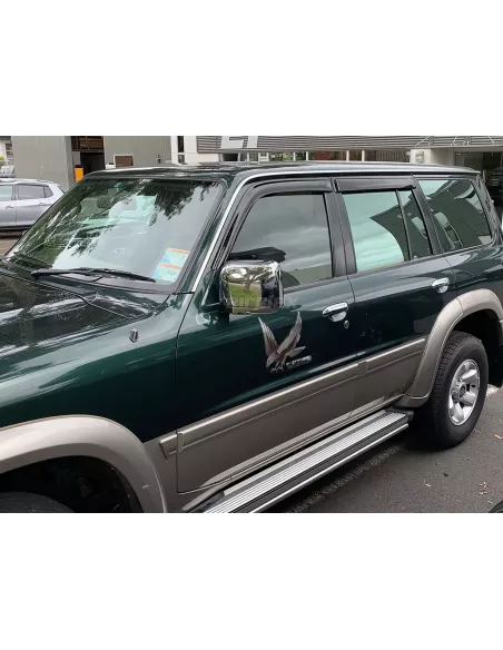 Jeu 4 déflecteurs vitre avant et arrière Nissan Patrol GR Y61 AIRPLEX
