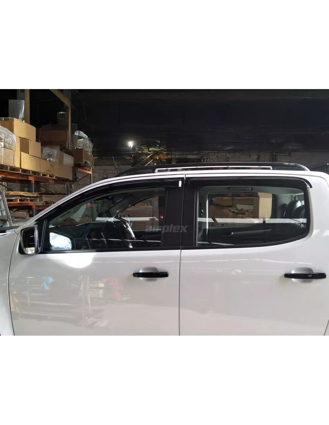 Jeu 4 déflecteurs vitre avant arrière Isuzu Dmax 2012-2020 AIRPLEX -