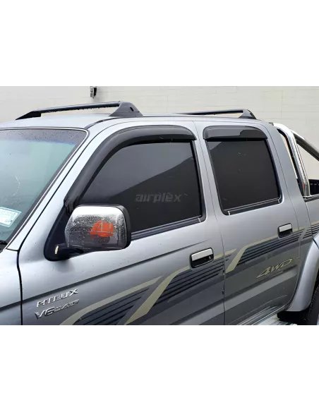Jeu 4 déflecteurs vitre avant et arrière Toyota Hilux 1998-2004