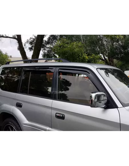Jeu 4 déflecteurs vitre avant et arrière Toyota KZJ95 KDJ95 AIRPLEX -