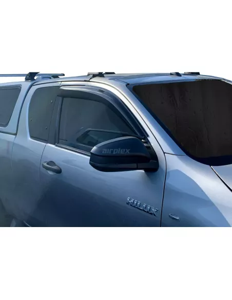 Jeu 2 déflecteurs de vitre avant Hilux Revo simple et Xtra cabine -