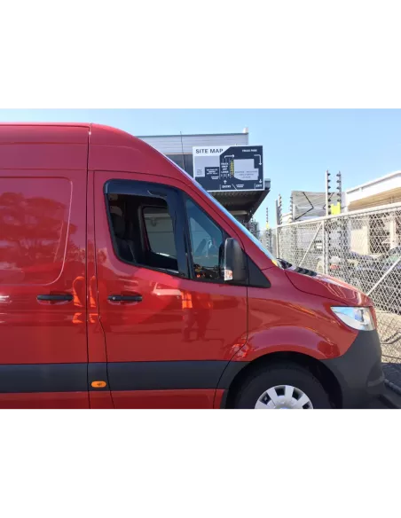Jeu 2 déflecteurs de vitre avant Sprinter W907 - montage collé