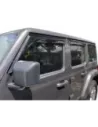 Jeu 4 déflecteurs vitre avant et arrière Jeep Wrangler JL et