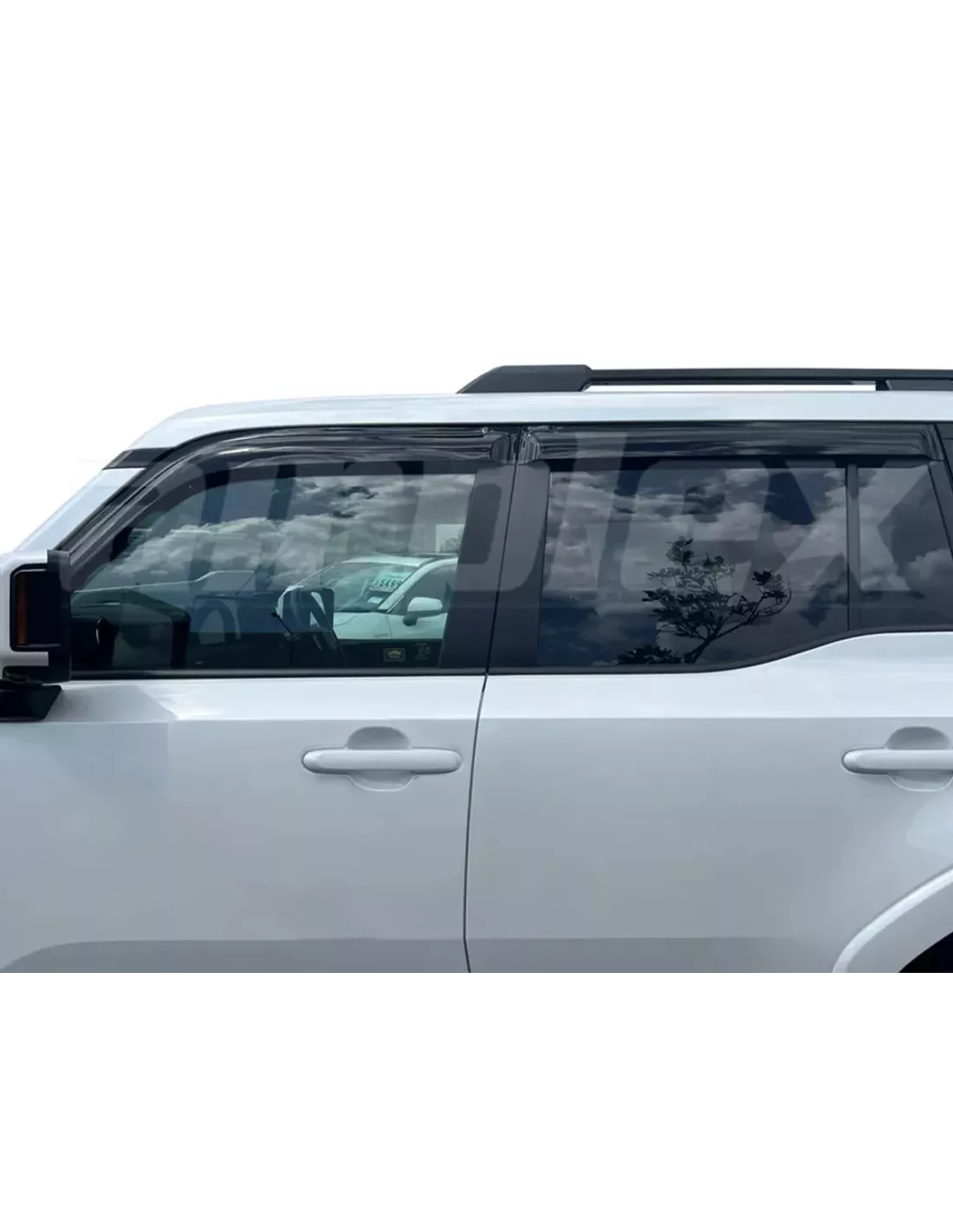 Jeu 4 déflecteurs vitre avant et arrière Toyota Land Cruiser 250