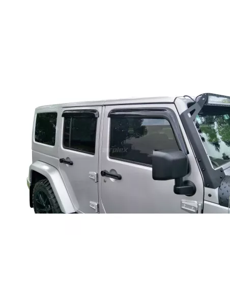 Jeu de 4 déflecteurs de vitre avant et arrière pour Wrangler JK -