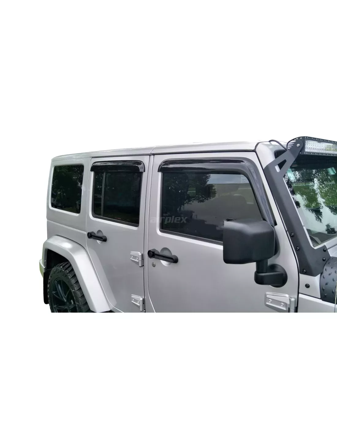 Jeu de 4 déflecteurs de vitre avant et arrière pour Wrangler JK -