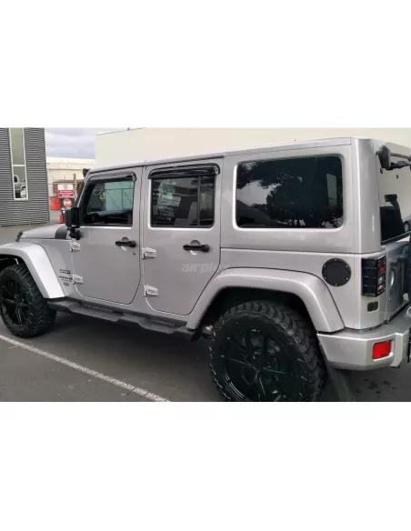 Jeu de 4 déflecteurs de vitre avant et arrière pour Wrangler JK -