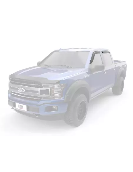 Jeu 4 déflecteurs de vitre avant et arrière EGR Hilux Vigo - montage