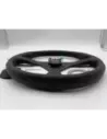 Volant plat trois branches cuir noir Ø350mm DTC PARTS - accessoire 4x4