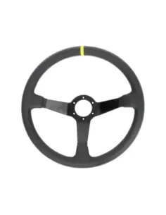 Volant Racing en cuir noir Ø380 DTC PARTS - accessoire 4x4 2