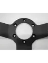 Volant Racing en cuir noir Ø380 en peau retournée DTC PARTS -