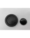 Volant Racing en cuir noir Ø380 en peau retournée DTC PARTS -