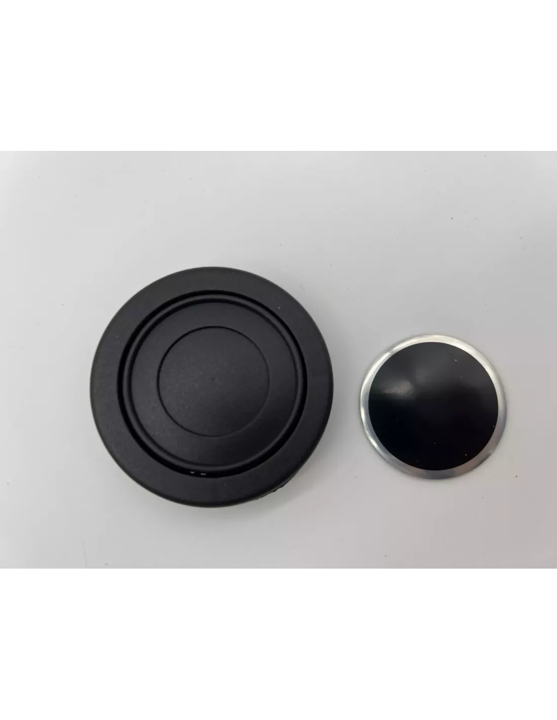 Volant Racing en cuir noir Ø380 en peau retournée DTC PARTS -