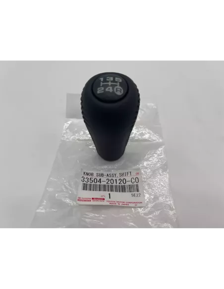 Pommeau levier vitesses cuir noir 5 rapports KDJ9 KDJ12 Hilux TOYOTA