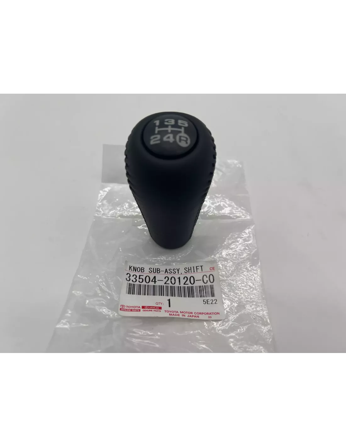 Pommeau levier vitesses cuir noir 5 rapports KDJ9 KDJ12 Hilux TOYOTA