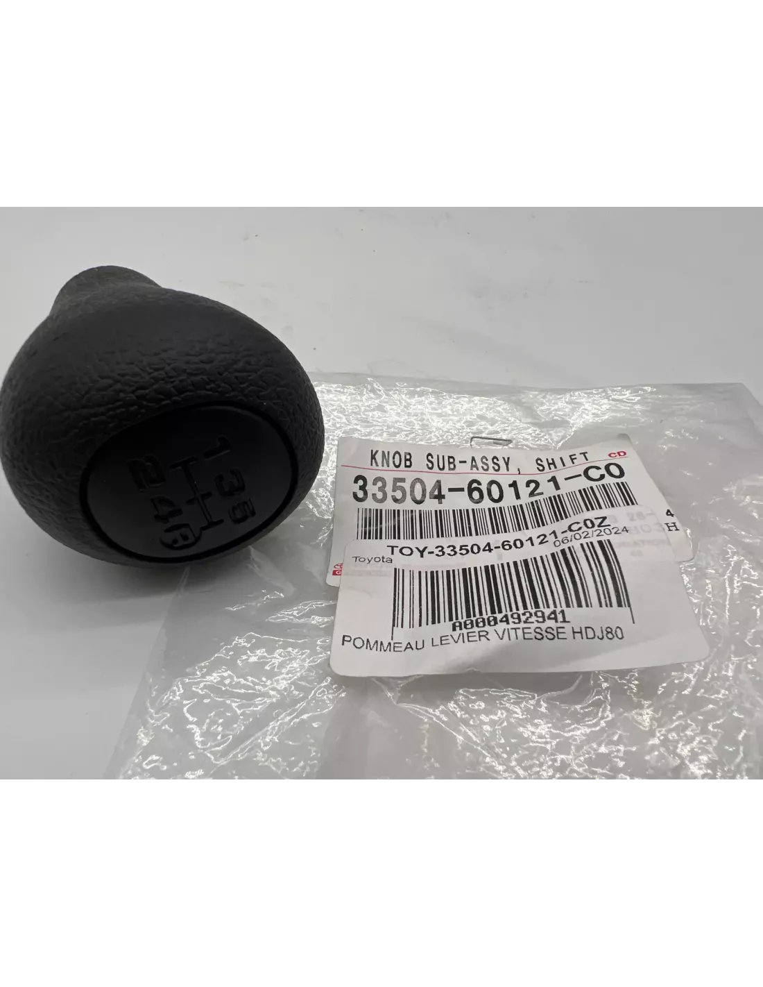 Pommeau levier vitesses plastique 5 rapports HDJ80 TOYOTA -