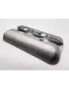 Plaquette double ancrage Aero aluminium brut AERO - accessoire 4x4