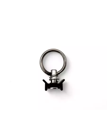 Pion simple arrimage Aero noir avec anneau 1500Kg DTC PARTS -