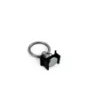 Pion simple arrimage Aero noir avec anneau 1500Kg DTC PARTS -