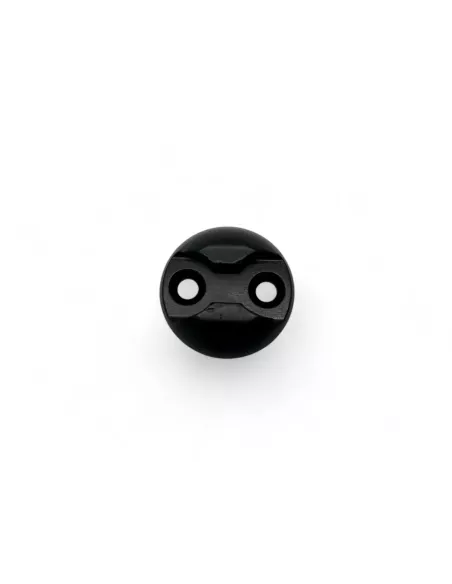 Plaquette simple ancrage Aero aluminium anodise noir DTC PARTS -