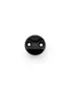 Plaquette simple ancrage Aero aluminium anodise noir DTC PARTS -