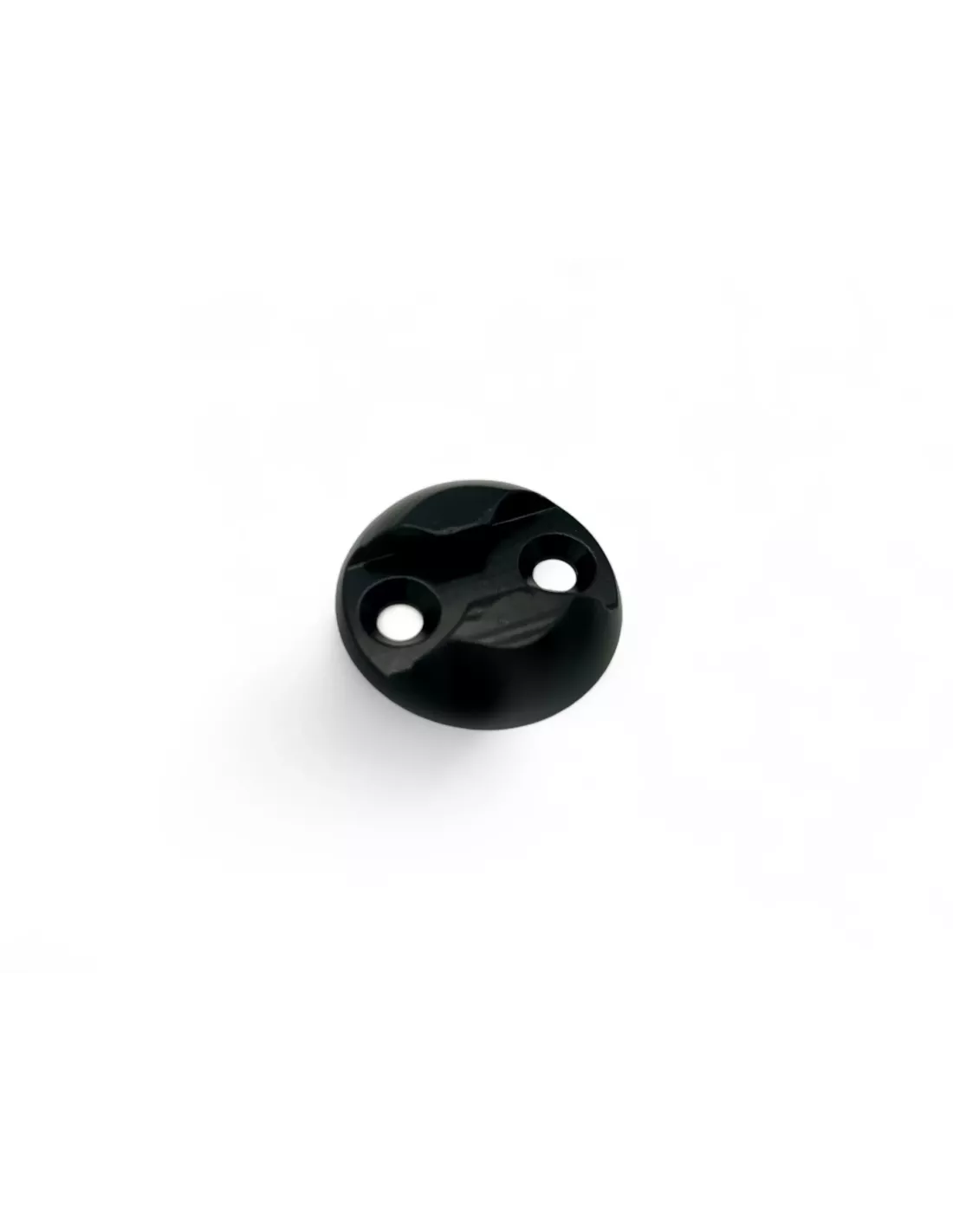 Plaquette simple ancrage Aero aluminium anodise noir DTC PARTS -