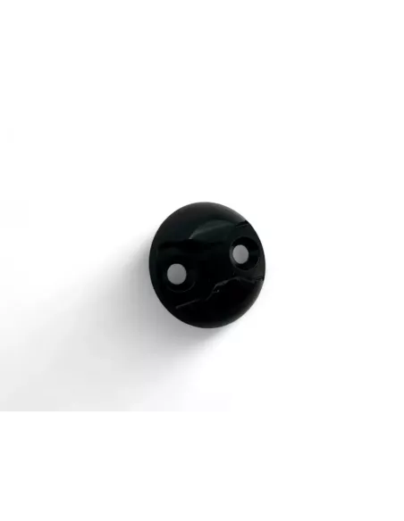 Plaquette simple ancrage Aero aluminium anodise noir DTC PARTS -