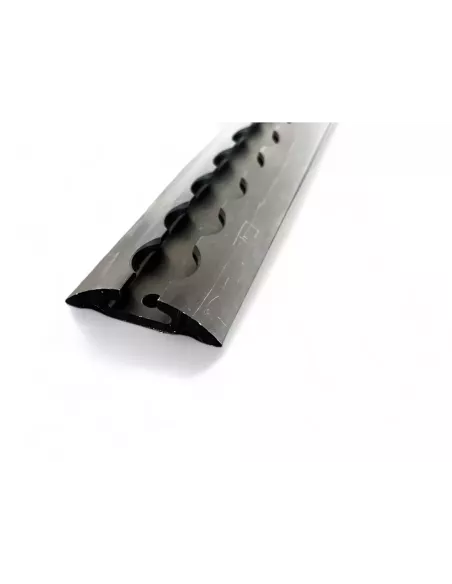 Rail arrimage Aero semi circulaire aluminium anodise noir 1000mm DTC