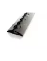 Rail arrimage Aero semi circulaire aluminium anodise noir 1000mm DTC
