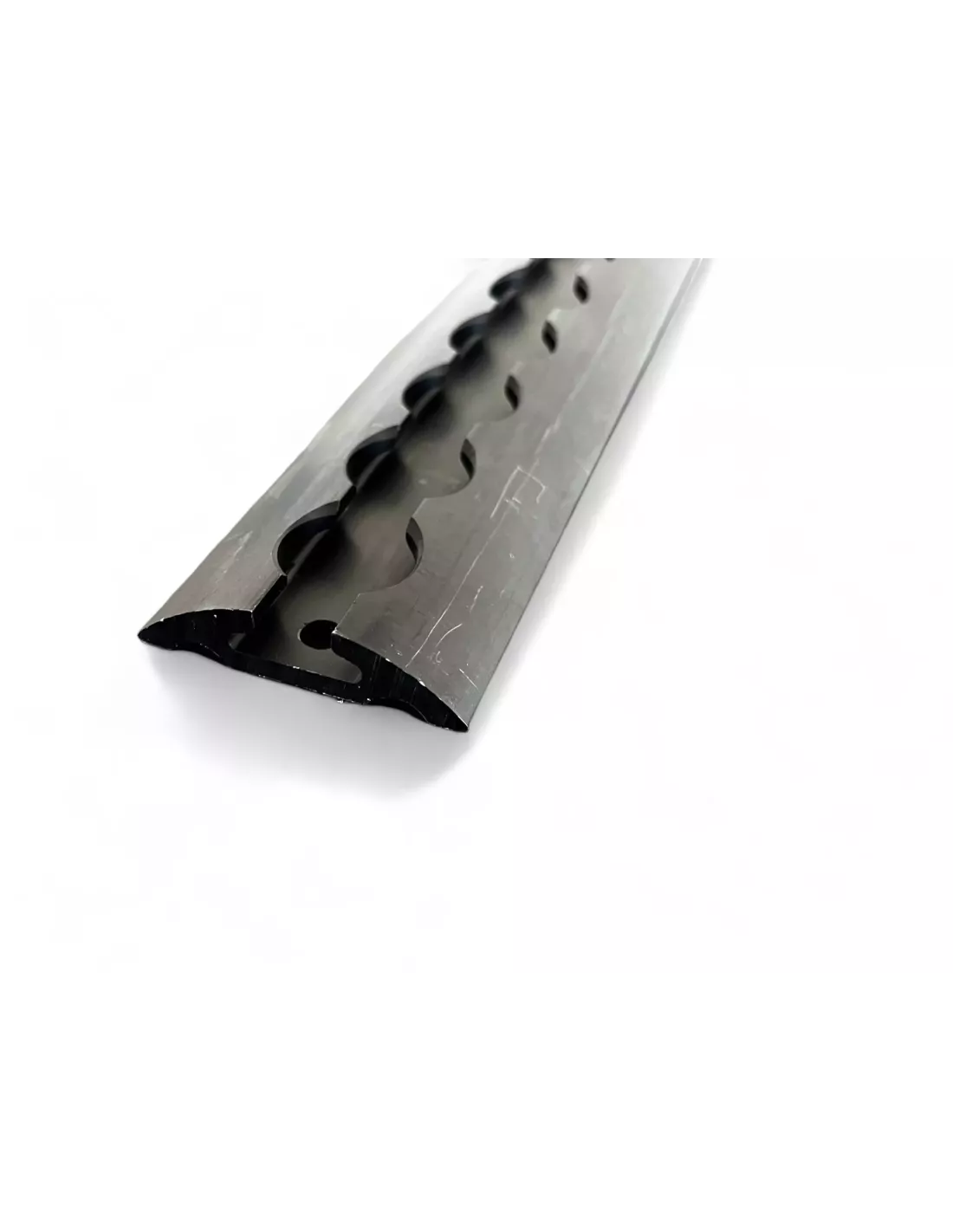 Rail arrimage Aero semi circulaire aluminium anodise noir 1000mm DTC