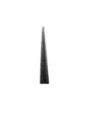 Rail arrimage Aero semi circulaire aluminium anodise noir 1000mm DTC