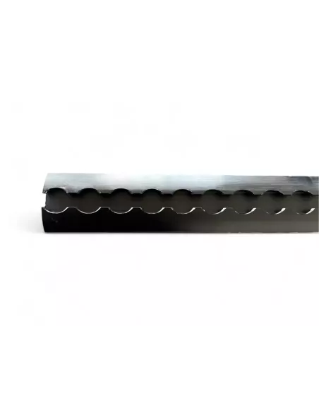 Rail arrimage Aero semi circulaire aluminium anodise noir 2000mm DTC