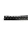 Rail arrimage Aero semi circulaire aluminium anodise noir 2000mm DTC