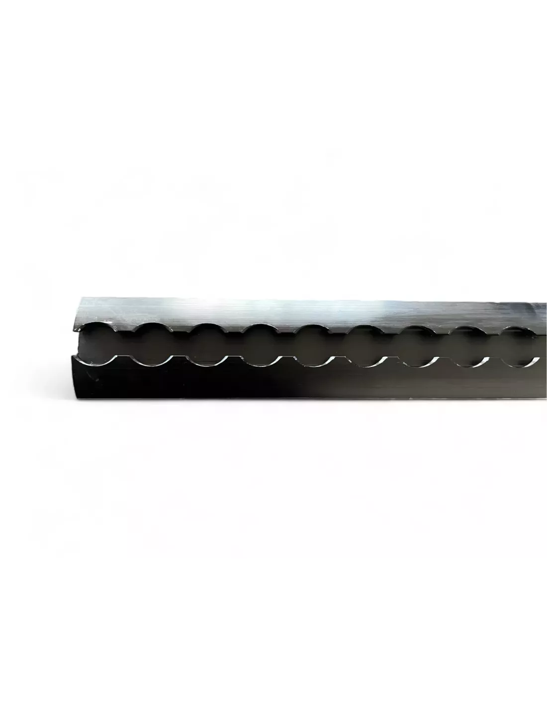 Rail arrimage Aero semi circulaire aluminium anodise noir 2000mm DTC