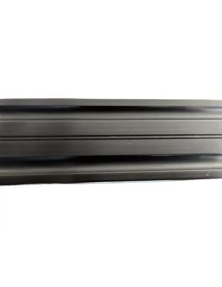 Rail arrimage Aero semi circulaire aluminium anodise noir 2000mm DTC
