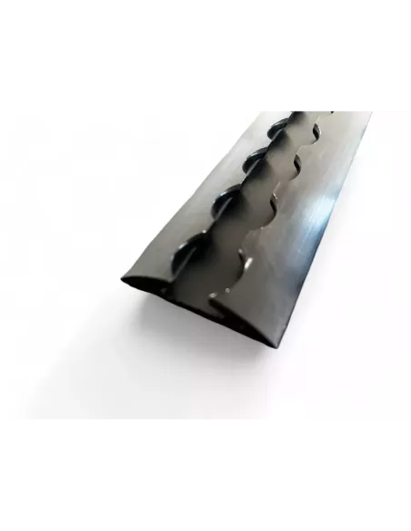 Rail arrimage Aero semi circulaire aluminium anodise noir 2000mm DTC