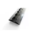 Rail arrimage Aero semi circulaire aluminium anodise noir 2000mm DTC