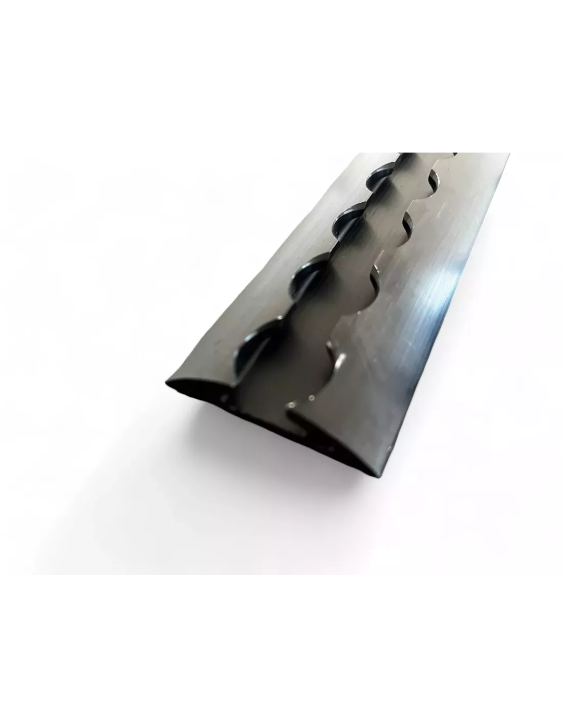 Rail arrimage Aero semi circulaire aluminium anodise noir 2000mm DTC
