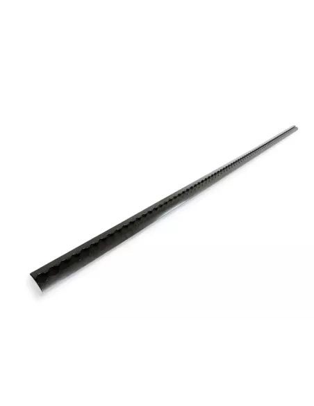 Rail arrimage Aero semi circulaire aluminium anodise noir 2000mm DTC