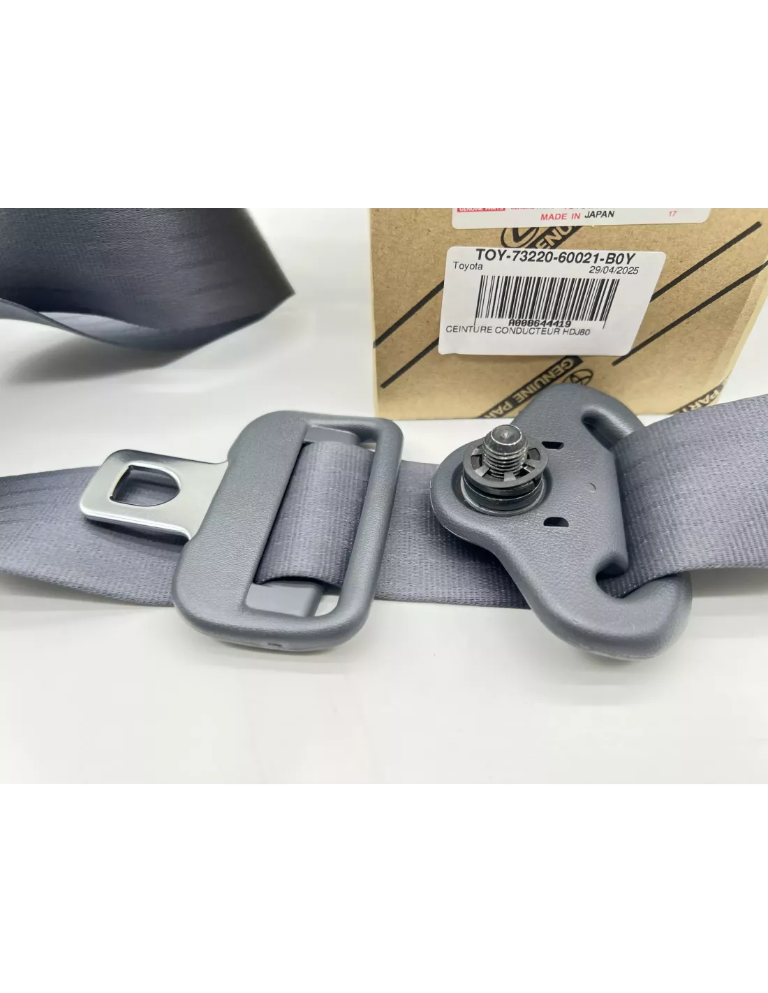 Ceinture de sécurité grise avant gauche conducteur HDJ80 TOYOTA -