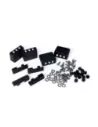 Pieds pour barres de toit transversales 60 mm en noir Alu-Cab ALU CAB