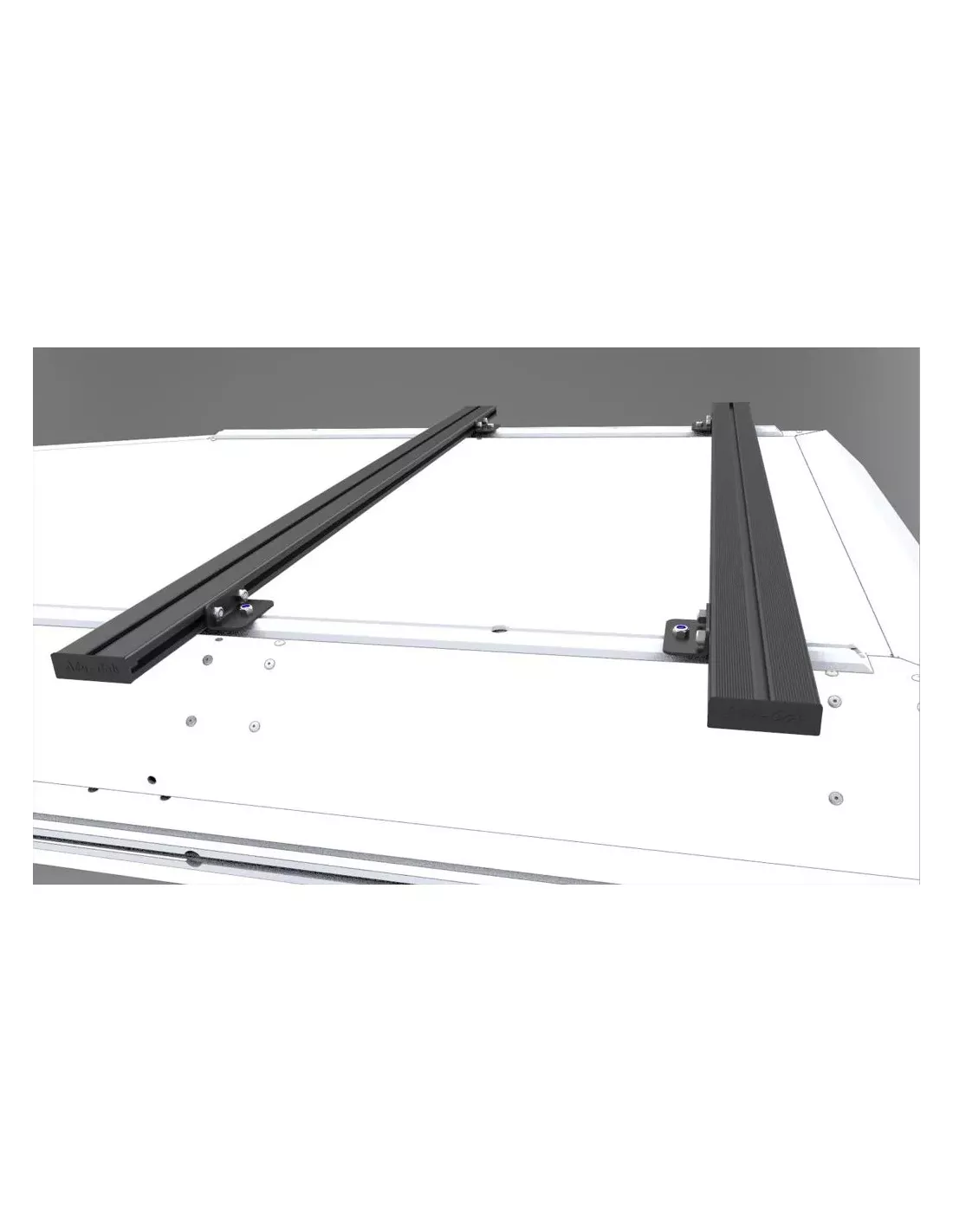 Pieds pour barres de toit transversales 00 mm en noir Alu-Cab ALU CAB