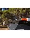 Paire barres de toit transversales 1250mm Alu-Cab - capuchons oranges