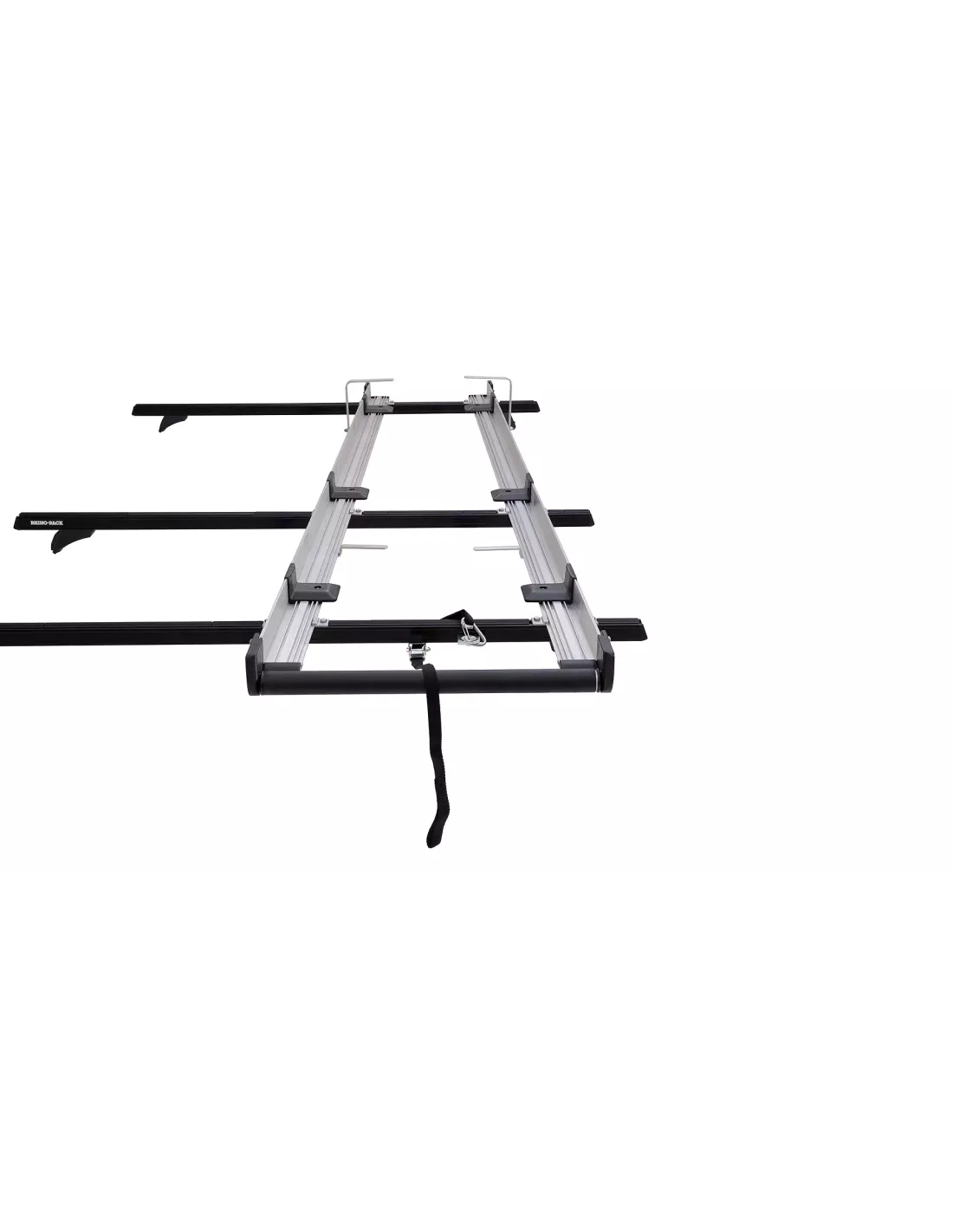 Porte-échelle multi-coulissant 2 6 m avec rouleau de 680 mm